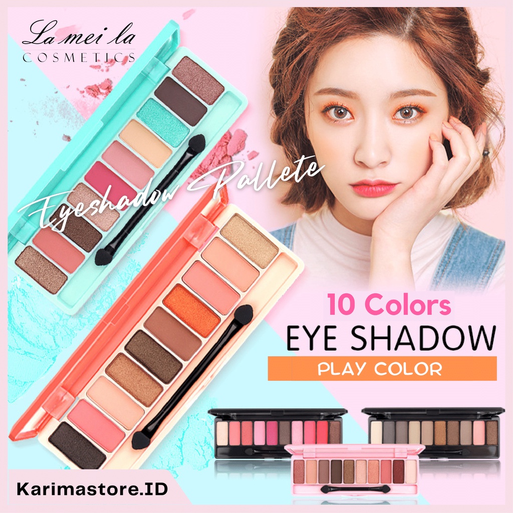 [Original] Eyeshadow Lameila Play Color Eyes 10 Warna /Eyeshadow/Lameila/Kosmetik Mata/Eyeshadow Play Color/Eyeshadow Gliter/Eyeshadow Matte