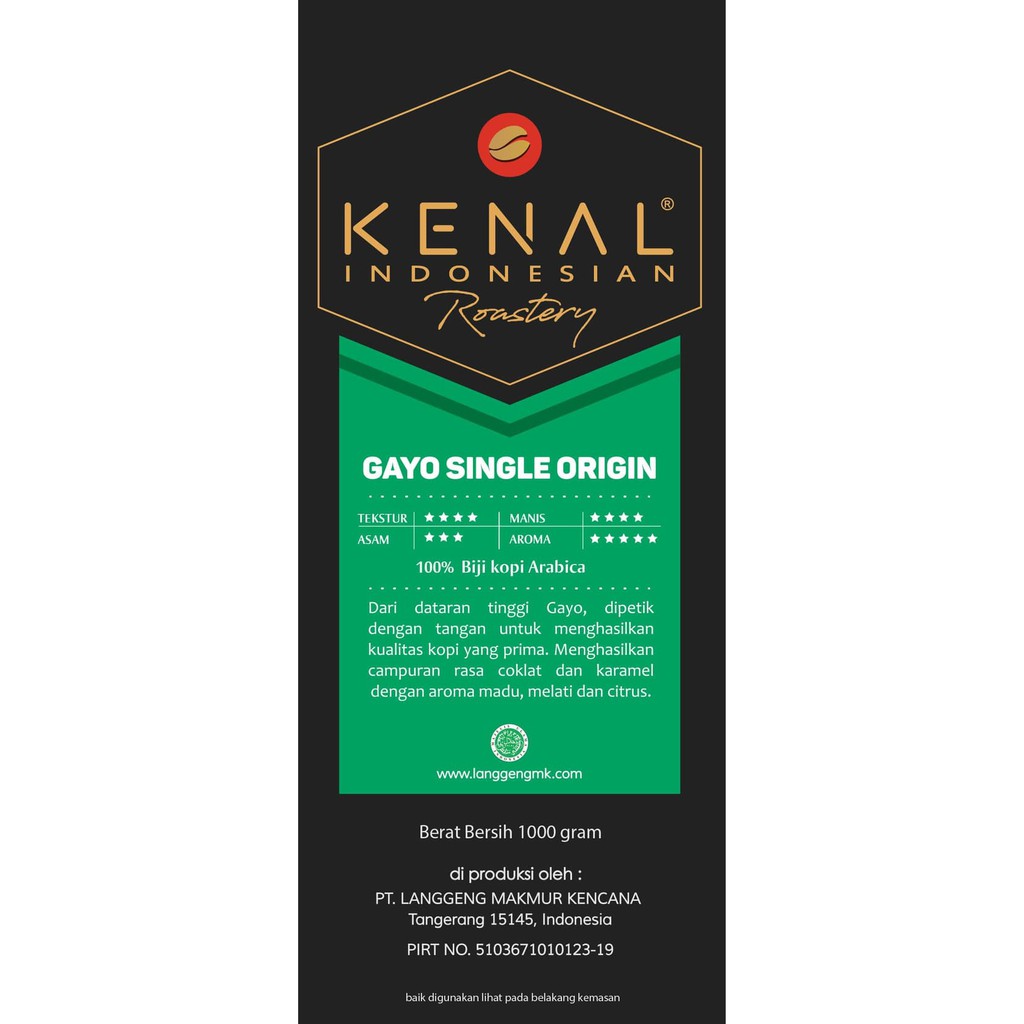 

Kenal Coffee Gayo Single Origin.