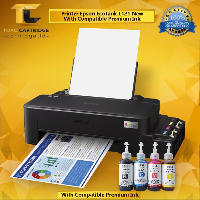 Printer Epson L121 ORIGINAL Pengganti L120 Ink Tank A4 Inktank L 121