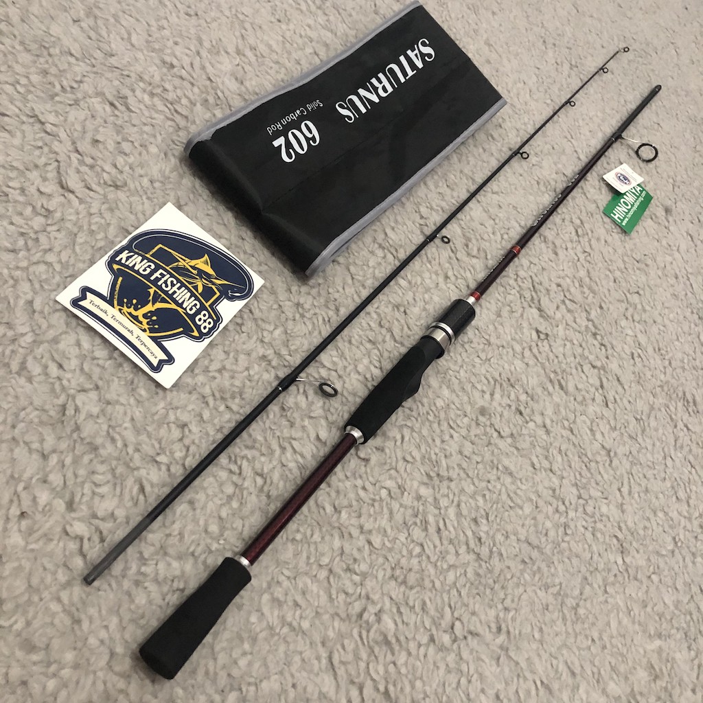 Joran Pancing HINOMIYA Saturnus 602 180cm Carbon Solid Ring Fuji Murah
