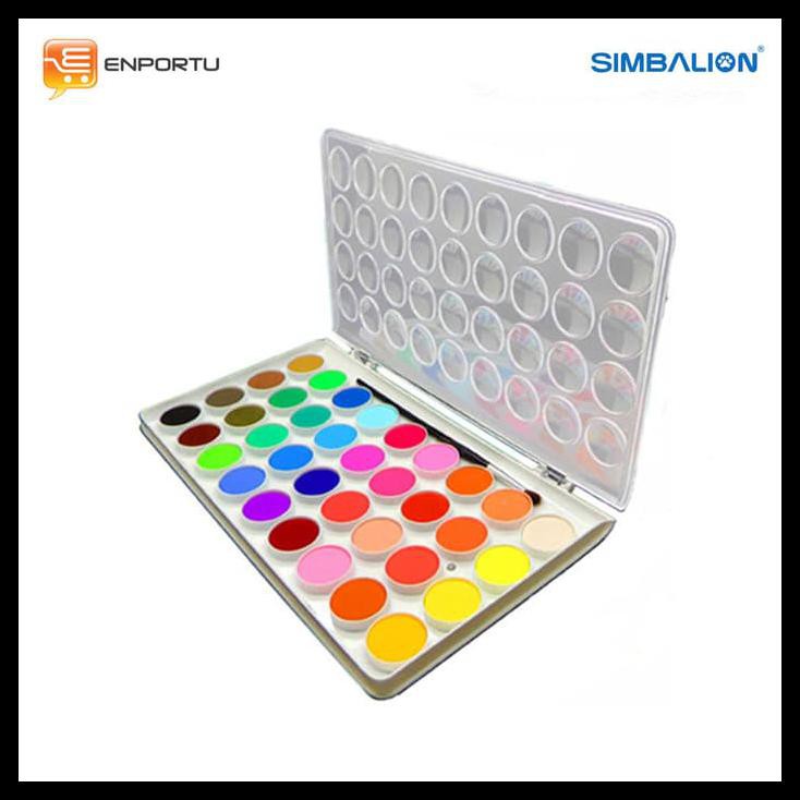 

PROMO SIMBALION WATER COLOR CAKE 36 COLOR PERALATAN MELUKIS TERMURAH PING LENGKAP