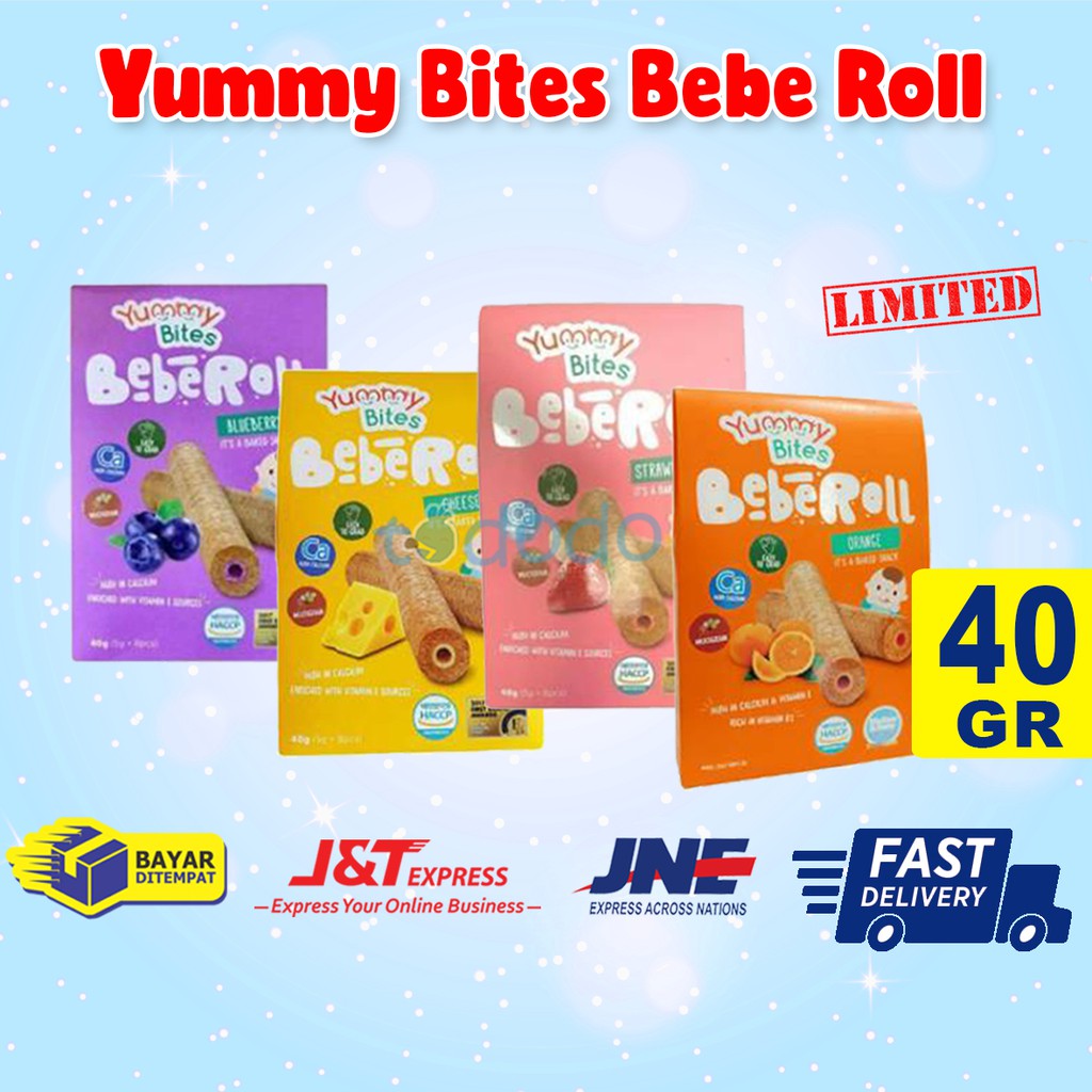 Yummy Bites Beberoll 40Gr - Snack Bayi