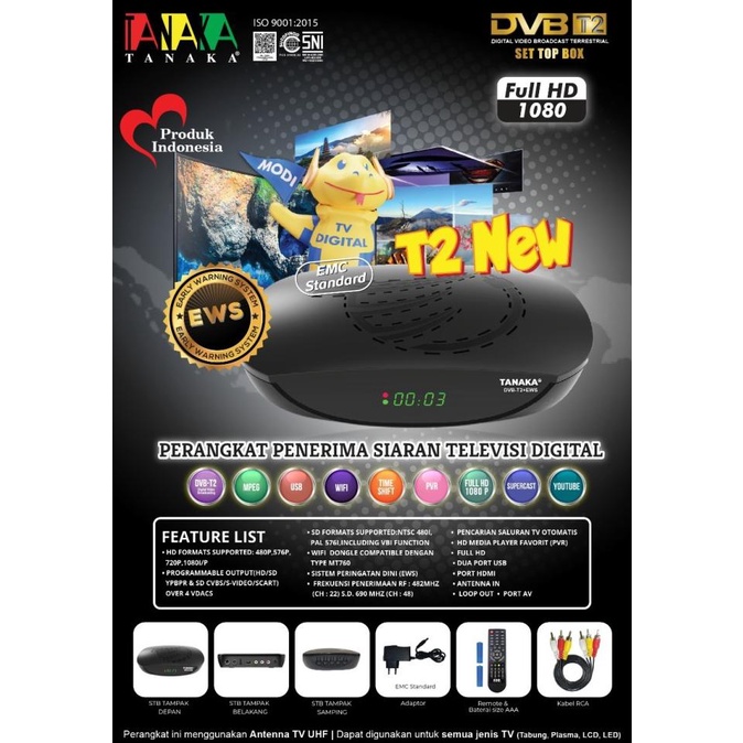 Set Top Box DVB T2 Tanaka Termurah