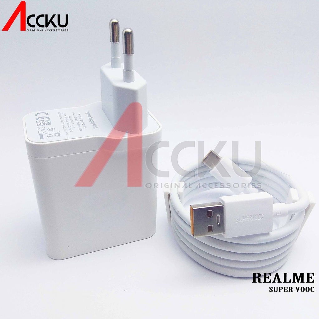 TRAVEL CHARGER REALME 30W Charger Realme type C ORIGINAL / REALME 5PRO 6 7 PRO NARZO X2 X3 SUPER ZOOM VOOC FAST CHARGING 30W WC0506A3HK