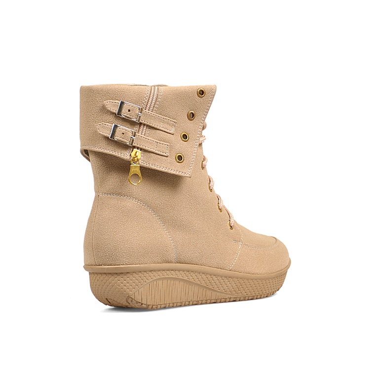 sepatu boots wanita trendy, boot wanita terbaru, boots hak cewek , sepatu boots perempuan , sepatu boot cewek murah bcc885