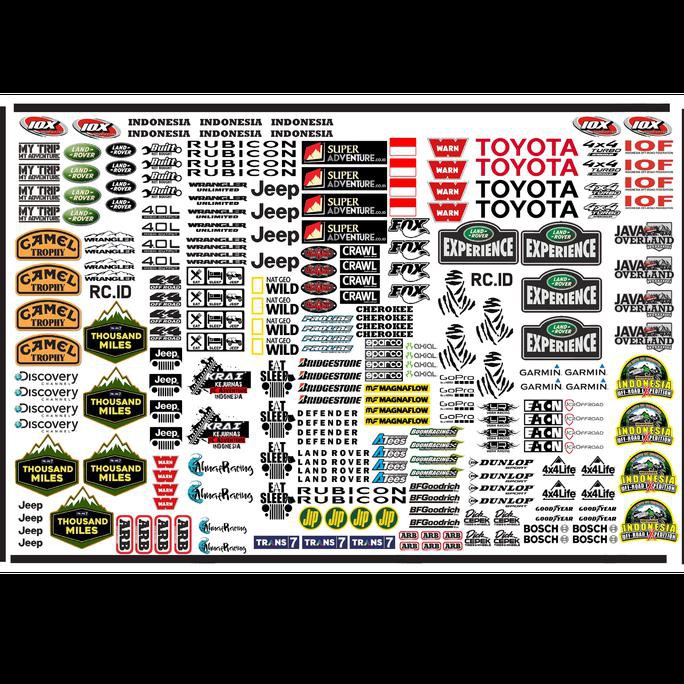 BIG SALE Sticker Decal RC Adventure Transparant Anti Air ukuran A3