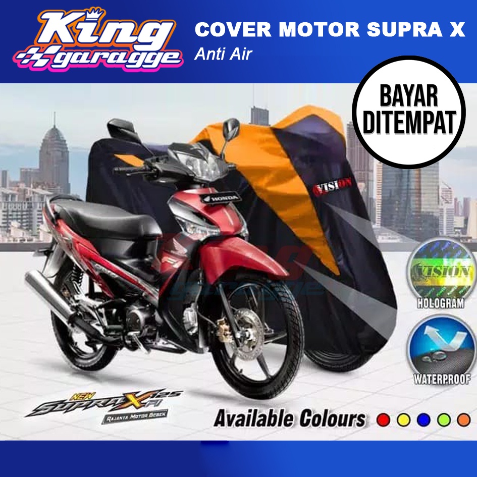 Cover Motor Supra X 125/ Selimut Supra X 125 / Jas Motor Supra X 125 Berkualitas /Sarung Motor Supra