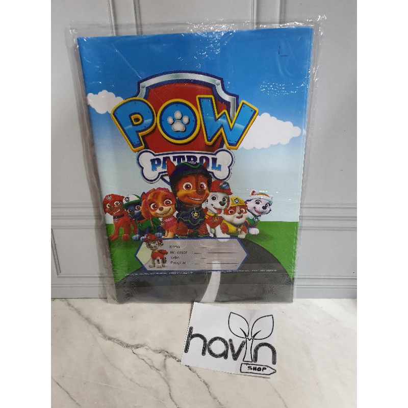 SAMPUL BUKU-Fancy Pawpatrol Kwar