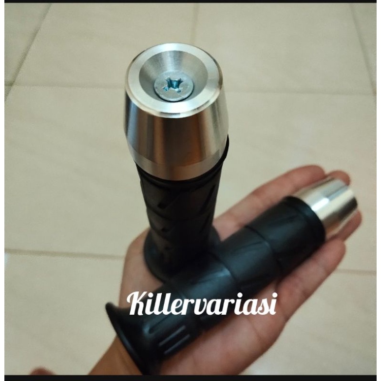 handgrip handfat motor model standar Kawasaki Kaze + Jalu stang cp universal beat Vario Scoopy Mio Mio j Xeon Fino nmax Lexi aerox Jupiter z Vixion dll harga sepaket sesuai foto