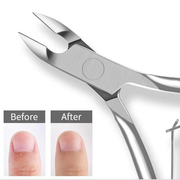 （COD）1pc Gunting Kuku Kutikula Bahan Stainless Steel Untuk Manicure