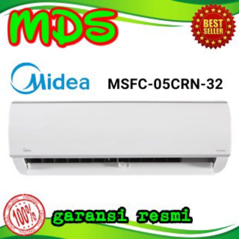 AC Midea msfc - 05 crn 1/2 pk + pasang instalasi