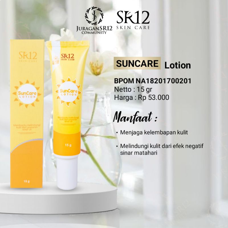 SR12 SUNCARE BPOM / SUNBLOCK SPF 25++ / MENJAGA KULIT TETAP SEHAT