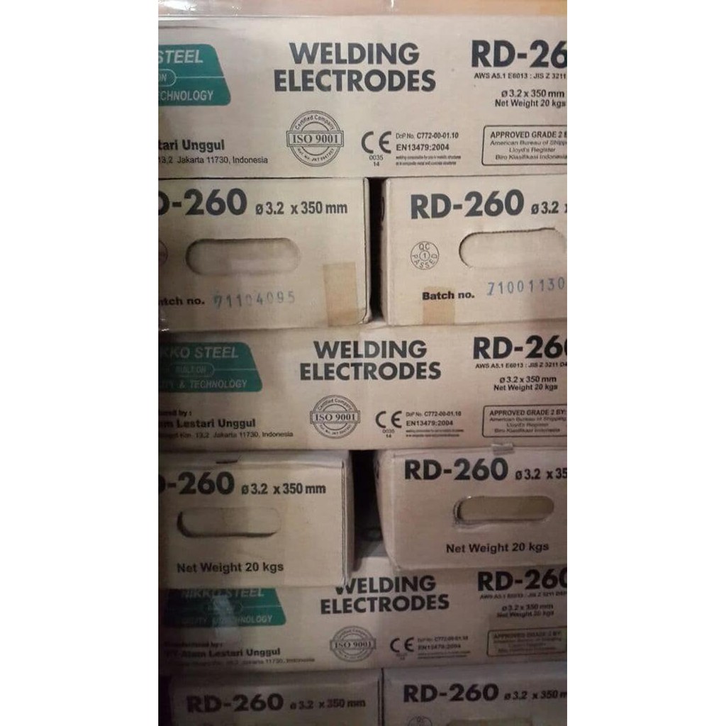 Kawat Las RD - 260 3.2mm / Kawat Las RD 3.2mm parts