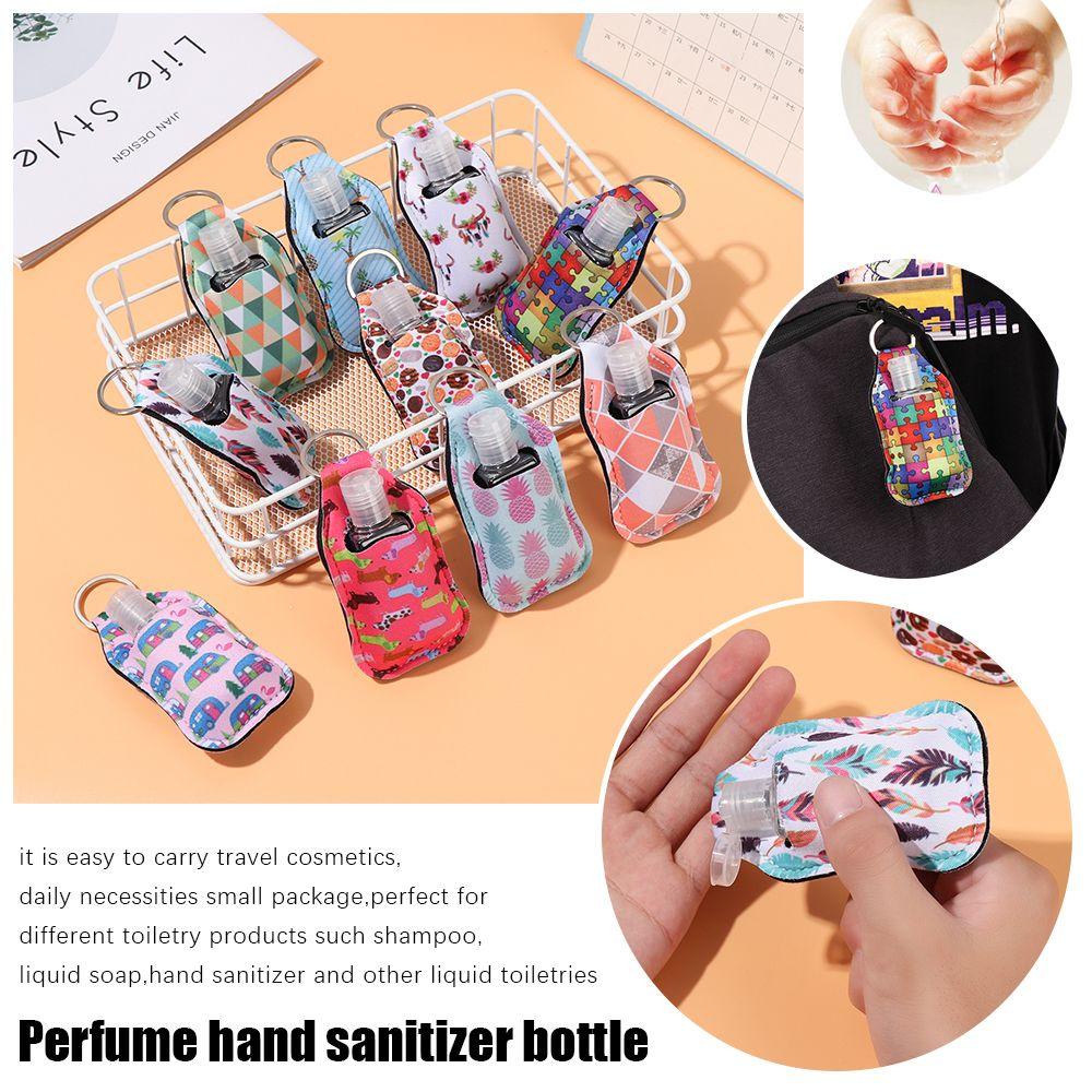 Solighter Keychain Botol Dengan Keychain Carrier Reusable Bottles Sub-Botol Kosong Gantungan Kunci Tempat Wadah Pembersih Dispenser Cairan