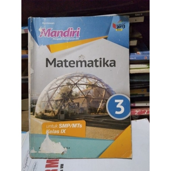 buku mandiri matematika SMP/ Mts kelas 3-9 penerbit Erlangga