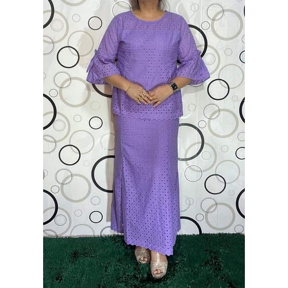 Stelan katun bolong rok panjang