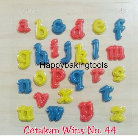 Cetakan coklat wins44 alphabet, cetakan coklat huruf kecil,  Cetakan coklat plastik