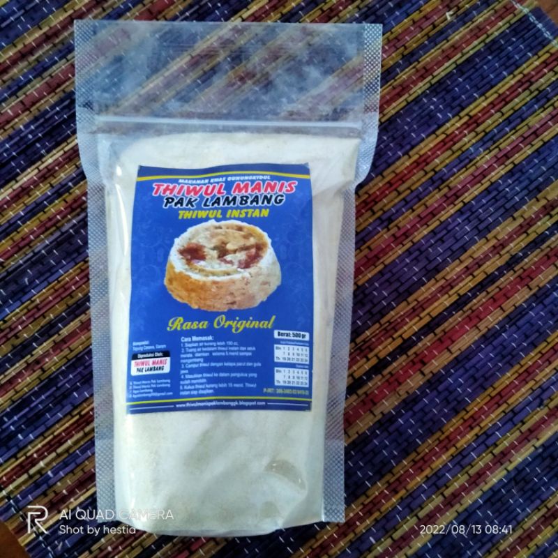 

Tepung Gluten Free Tepung Thiwul Instan Pak Lambang Rasa Original Tepung Plain 500gram