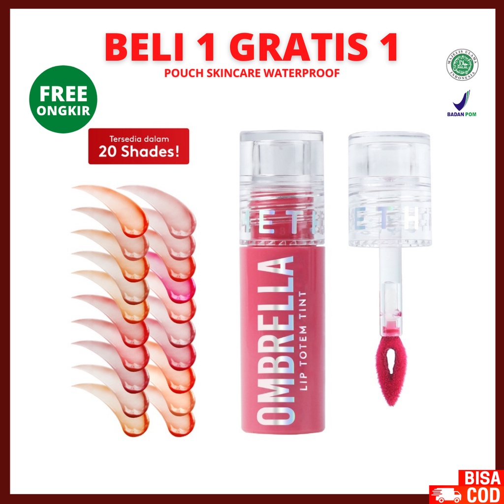 [ CLEAREN SALE ] SOMETHINC OMBRELLA Lip Totem Tint - Lip Tint Bibir Plumpy Juicy Sehat - Lip Tint Original ED 09-23