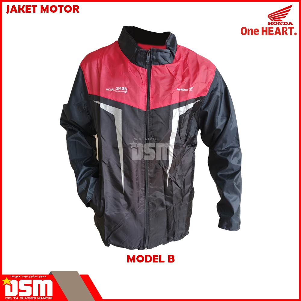 Jaket Motor Honda Bahan Parasut / Ori AHM