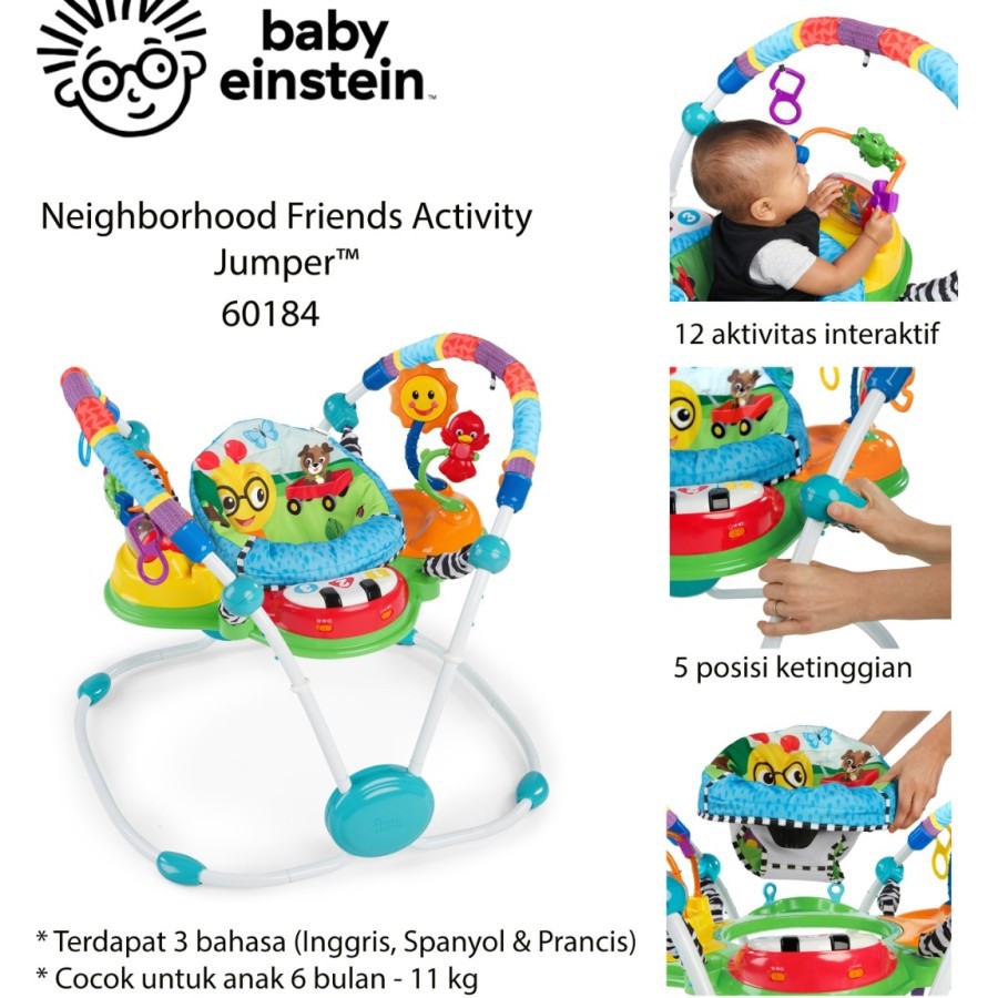 Makassar ! Baby Einstein Neighborhood Friends Activity Jumperoo 60184