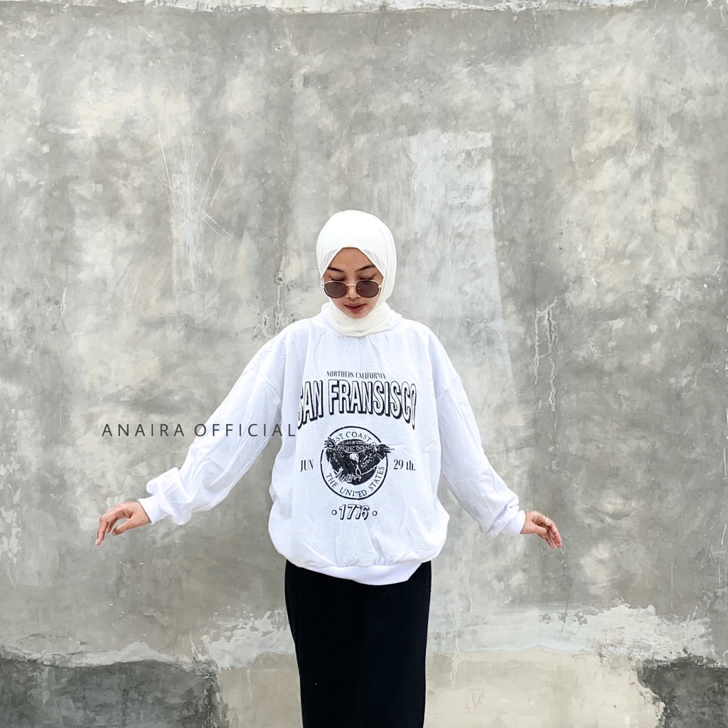 SAN FRANSISCO SWETAER OVERSIZE PRIA WANITA SWITER CREWNECK