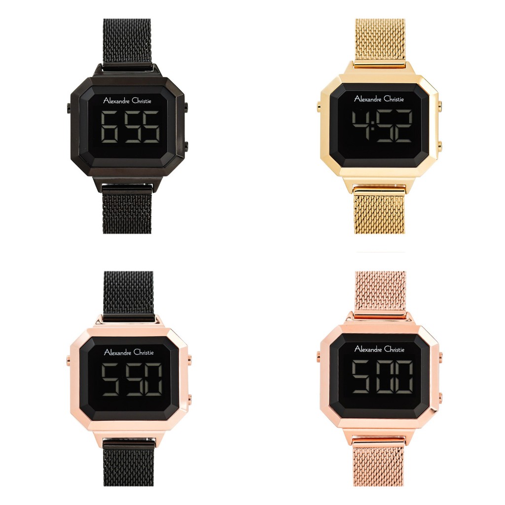 [Free Baterai] JAM TANGAN WANITA ALEXANDRE CHRISTIE AC 9338 DIGITAL ORIGINAL GARANSI RESMI 1 TAHUN
