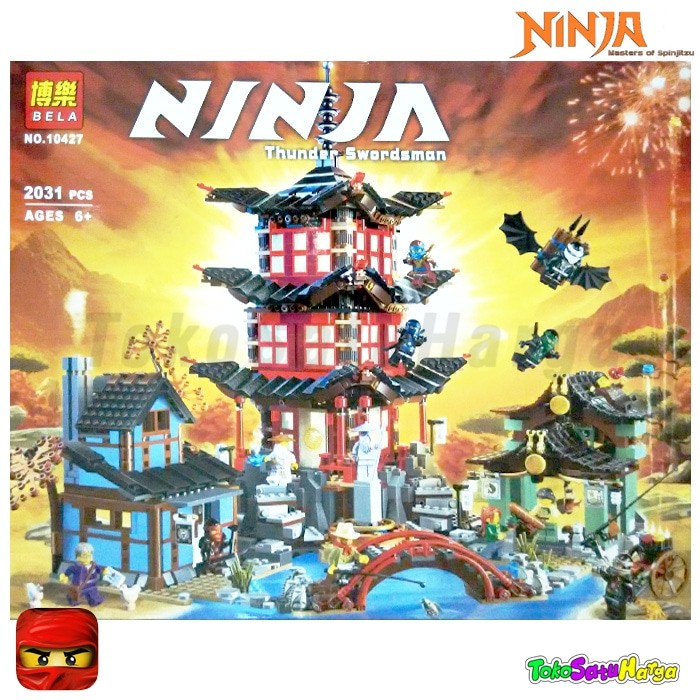 Lego Brick Bela 10427 Ninjago Temple of Airjitsu Good Quality