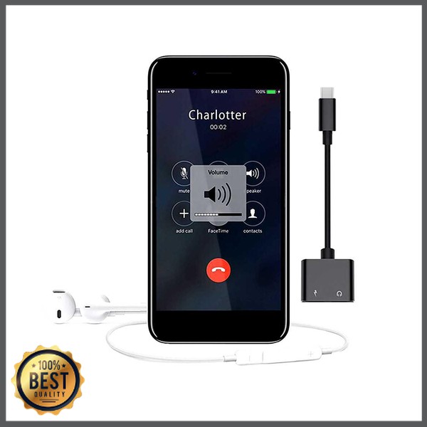 TG-KK125 Adapter USB Type C to AUX 3.5mm Headphone + USB Type C - W1O33