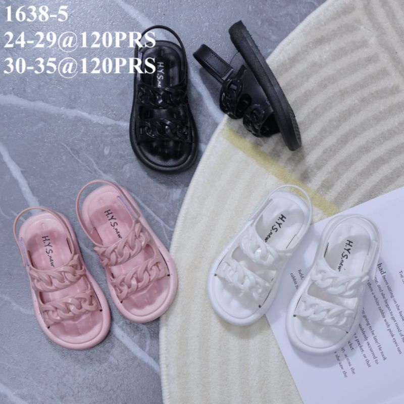 Sandal anak tali belakang sandal karet import