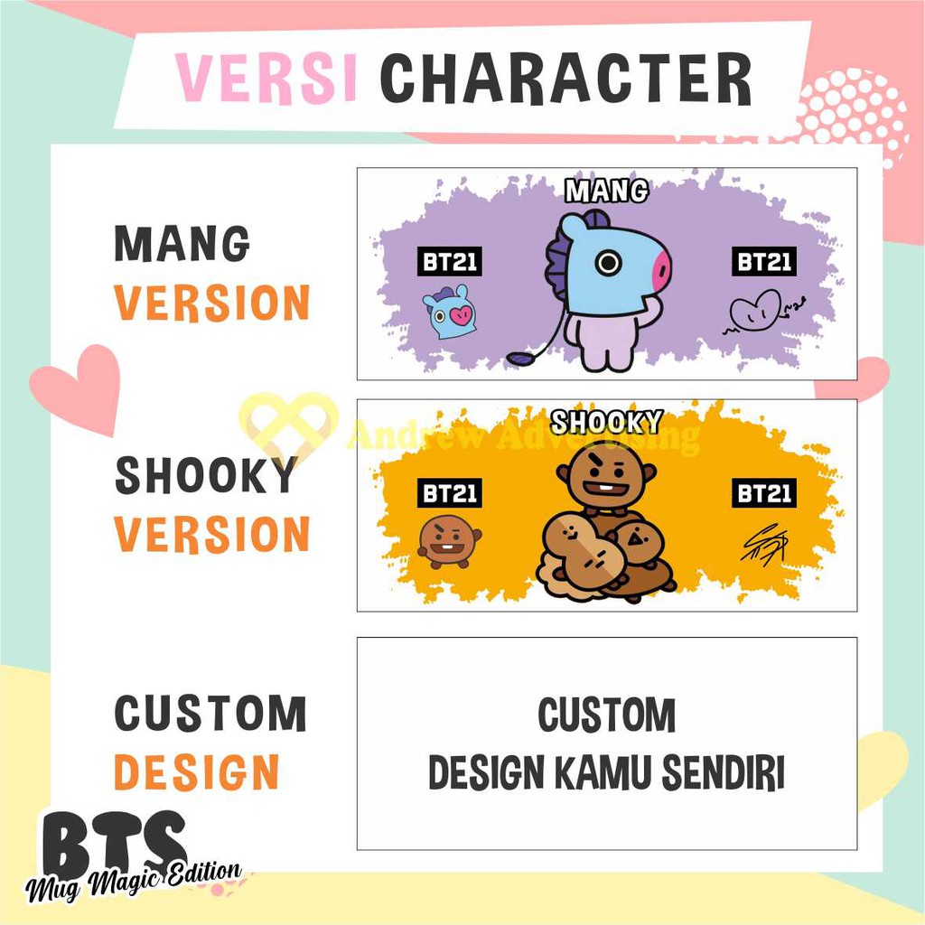 Mug Magic BTS BT21 Special Edition Merchandise