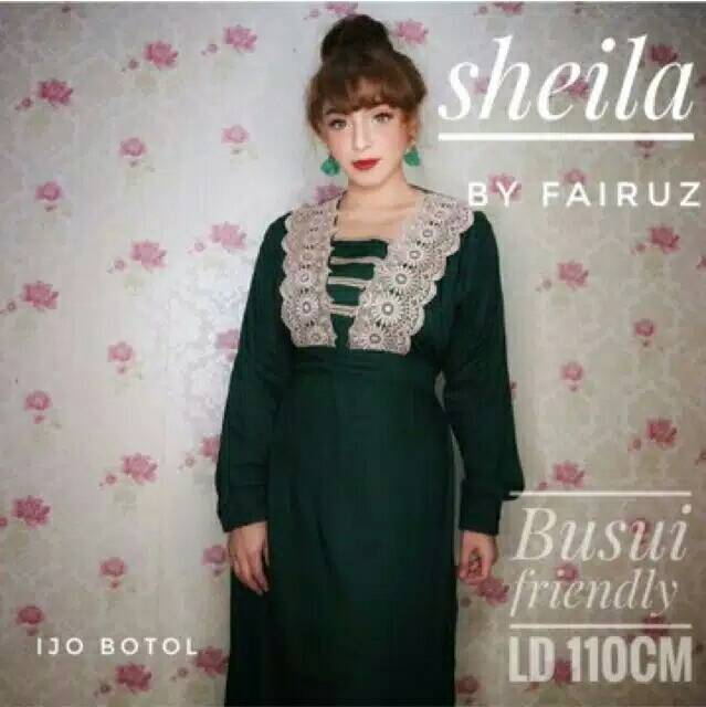 Daster arab FAIRUZ SHEILA Daster Renda Dress Wanita