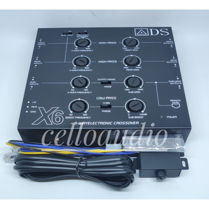 CROSSOVER AKTIF ADS X6 3 WAY CROSSOVER MOBIL ADS X6