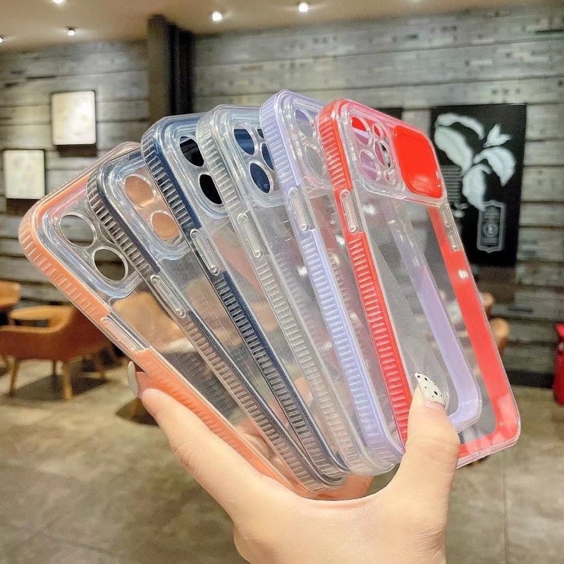 #1621 Slide camera cover clear phone case 3in1 for Iphone X/XS/XR/11/11pro/11promax BCS