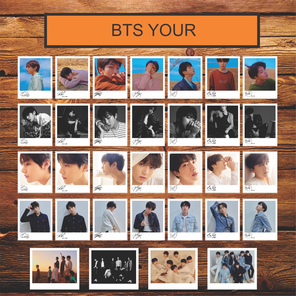 BTS SIGNED KPOP POLAROID ( TEAR ALBUM )