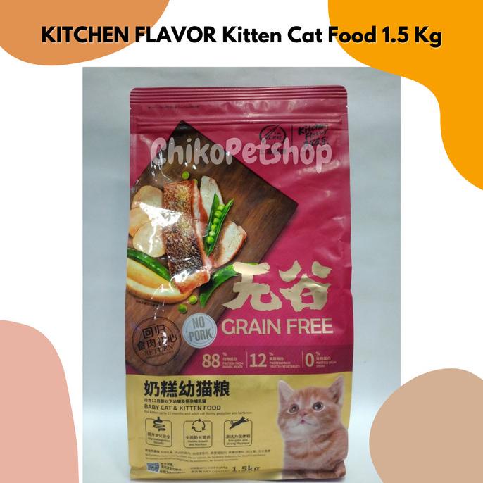 

Kf / Kitchen Flavor ; Kitten Cat Food [ Untuk Anak Kucing ] 1,5Kg