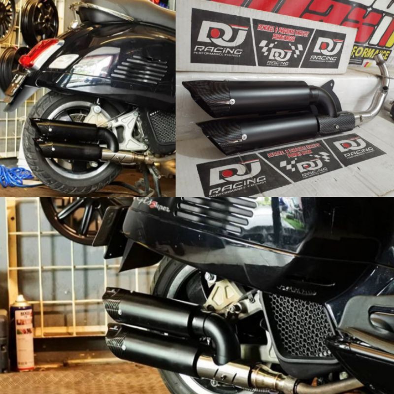Jual Knalpot Racing Remus Dual Flow For Vespa GTS Iget dan 3v  Indonesia|Shopee Indonesia