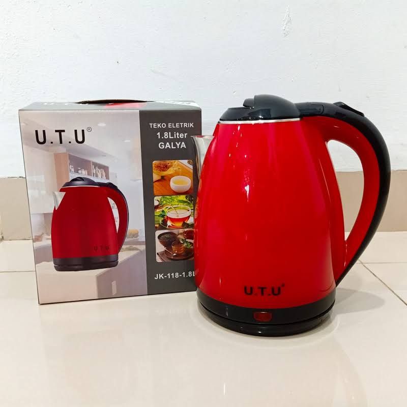 Teko Listrik UTU Velox &amp; Galya 1.8 LITER / Ceret Pemanas Air / Kettle