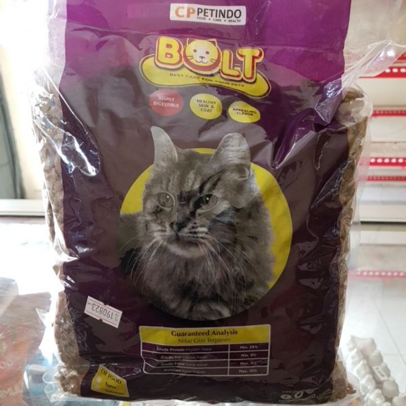 Pakan kucing  Bolt donut/bolt ikan 1kg