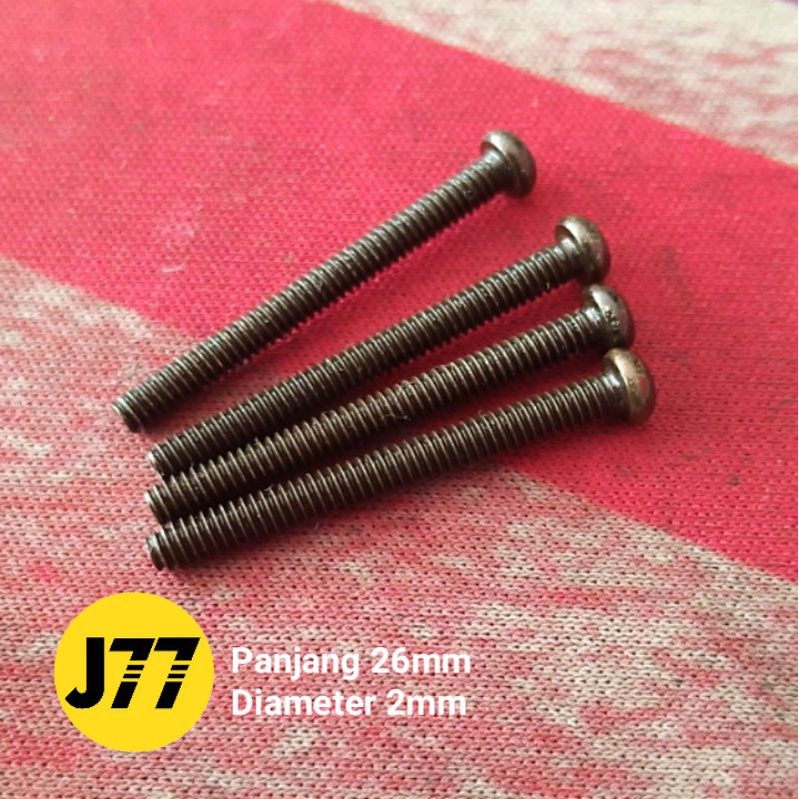 Baut Pickup Gitar Humbucker Hitam Seymour Duncan dan EMG