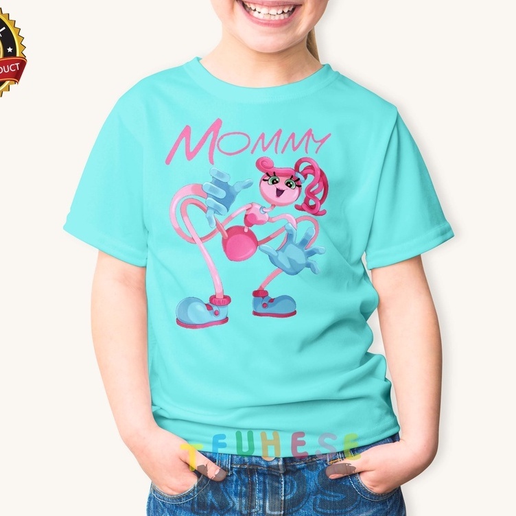 baju kaos anak MOTIF mommy long legs POPPY PLAYTIME