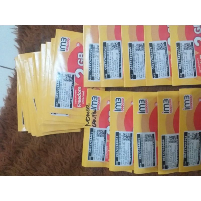 Kartu Perdana Indosat IM3 Nomer Cantik
