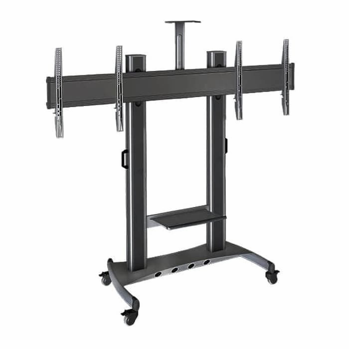 Standing trolley bracket TV LCD North Bayou AVT1800-60-2A DUAL SCREEN