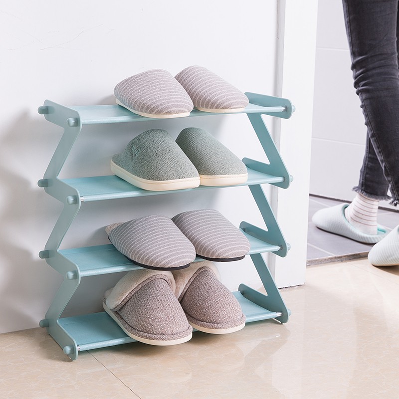 Rak Sepatu 4 Susun S1 Shoe Rack Sandal Holder Rak Buku Serbaguna Storage Rak Kamar Mandi Shopee Indonesia