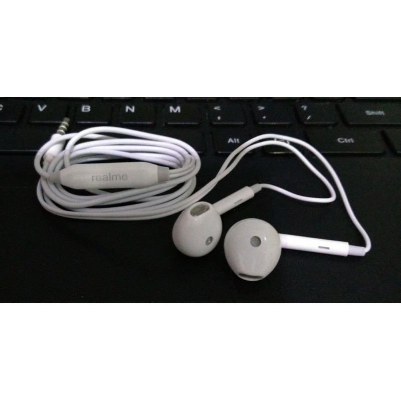 HEADSET REALME ORIGINAL COPOTAN HF REALME SUARA BAGUS IMPORT NON PACK