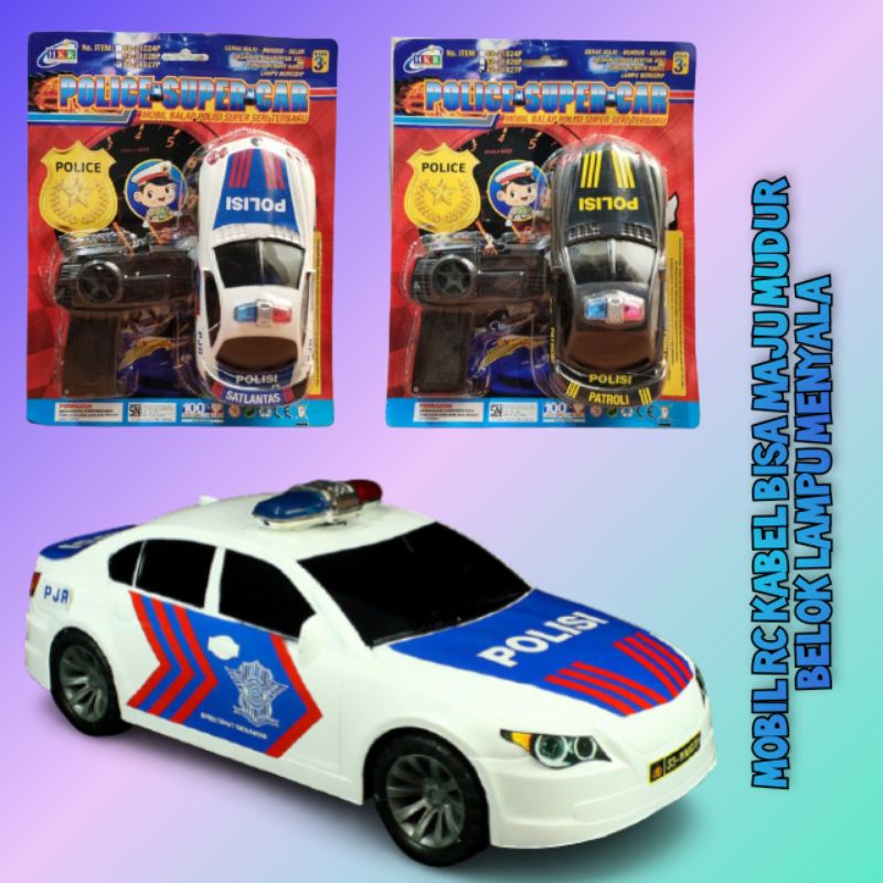 Mobil Remot Mobil Polisi Kabel - Mainan Anak Laki Laki - Super Car - HKR 88-21027P