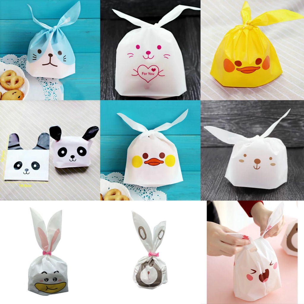 

plastik cookies karakter tali 10cm x 17cm, 13cm x 22cm, 14cm x 10cm dan 17cm x 14cm isi 10 pcs / plastik cookies animal
