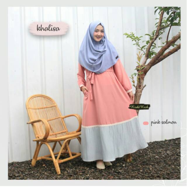 Gamis Khalisa by riskirich Ori/gamis riskirich Sale/gamis riskirich Promo