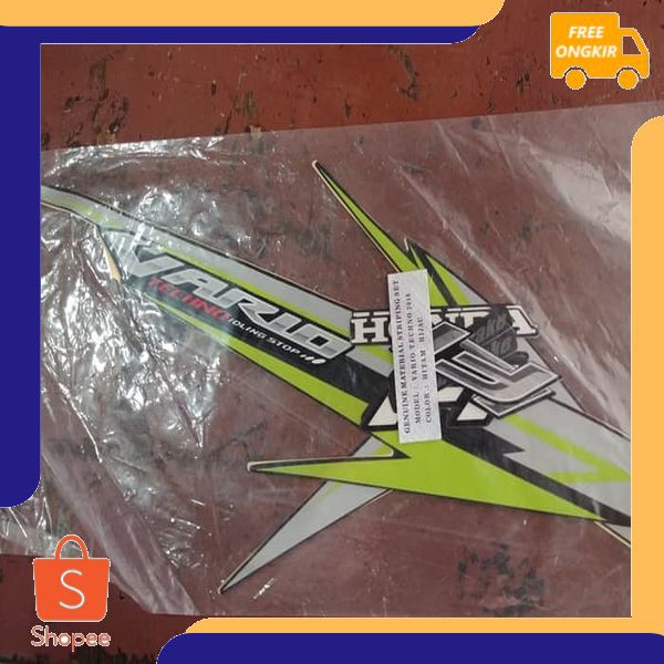 Striping lis/Stiker Body/Stiker Motor Honda Vario 125 2016 Hitam Hijau