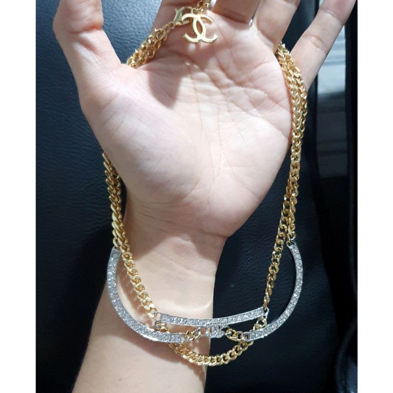 Kalung Silver925 perak Gold silver Kalung Rantai perak Premium Quality Anti karat anti alergi Ks802